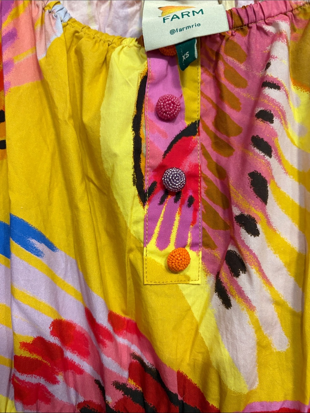 FARM Rio Macaw Puff Sleeve Maxi - Picture 7 of 7